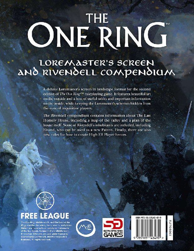 The One Ring RPG Loremaster's Screen and Rivendell Compendium by Asmodee